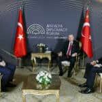 Cumhurbaşkanı Erdoğan, AGİT Genel Sekreteri Sinirlioğlu ile Antalya Diplomasi Forumu'nda Görüştü