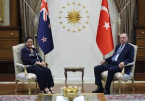 Cumhurbaşkanı Erdoğan, Yeni Zelanda Genel Valisi Kiro ile Cumhurbaşkanlığı Külliyesinde Bir Araya Geldi